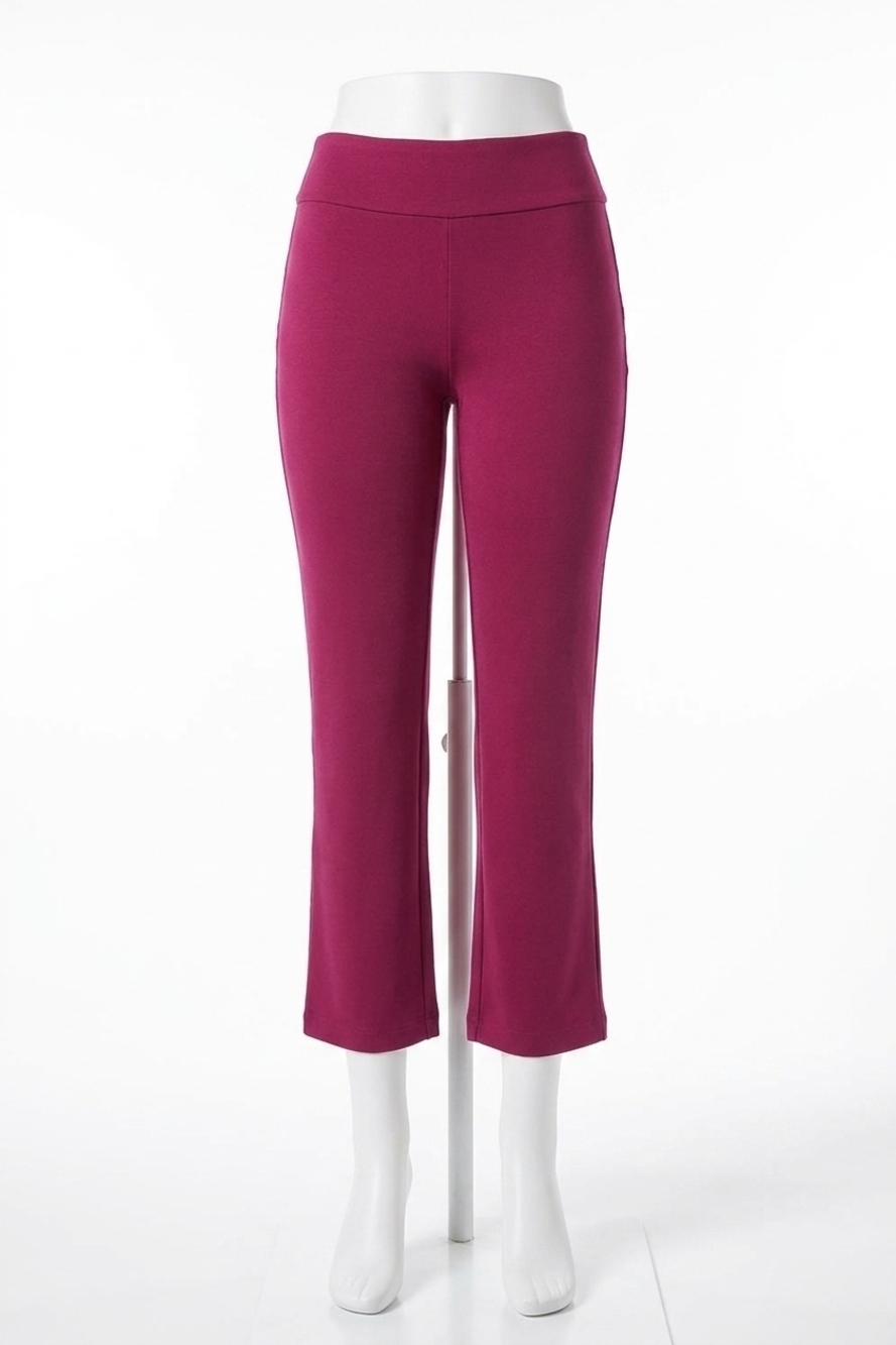 NEW DEAR SCARLETT magic slim straight pants in wine